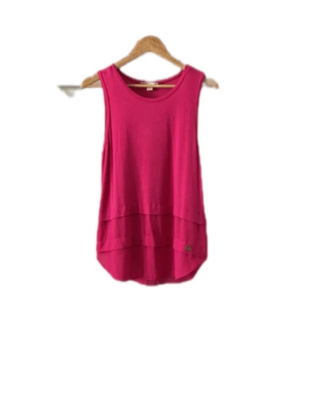 Michael Kors Fuchsia Layered Tank Top S